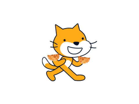 A Cartoon Cat Is Holding A Piece Of Pizza In Its Paw GIF