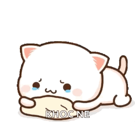 A Cartoon Cat Is Laying Down And Crying While Holding A Piece Of Bread . GIF