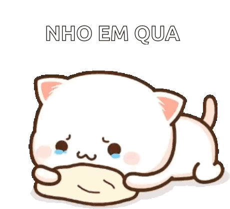 A Cartoon Cat Is Laying Down And Crying While Holding A Piece Of Food . GIF