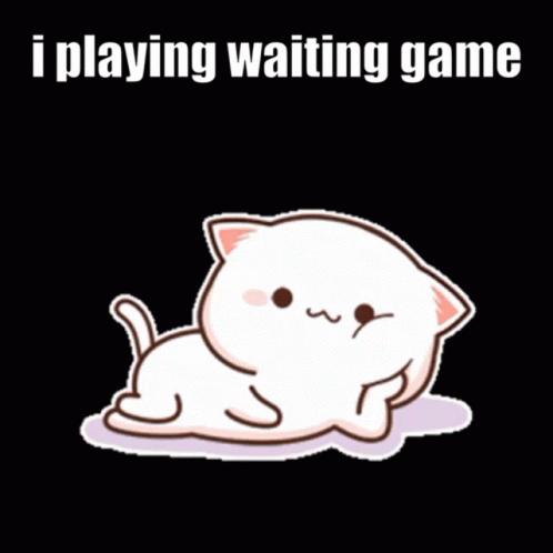 Cartoon Cat Laying Waiting Game Wattle Austin GIF