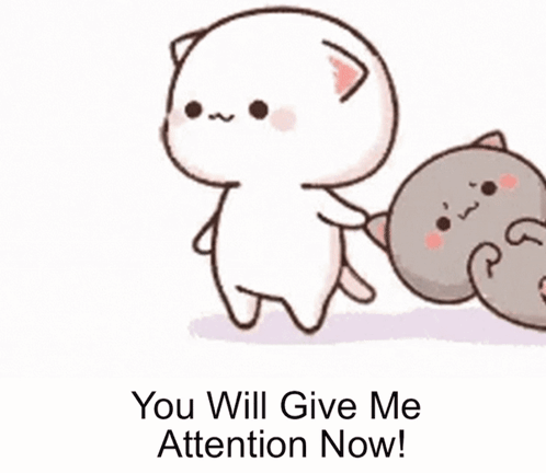 A Cartoon Cat Is Laying On Its Back Next To A White Cat . GIF