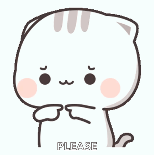 A Cartoon Cat Is Making A Please Gesture With Its Hands GIF
