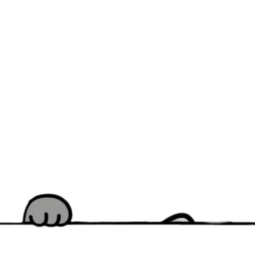 A Cartoon Cat Is Peeking Over A Wall With The Words Welcome Written Above It GIF