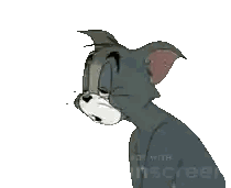 a cartoon cat is playing with a tape dispenser
