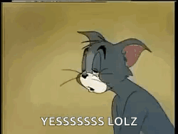 A Cartoon Cat With A Sad Look On His Face Is Sitting Down And Says Yesssss Lolz . GIF