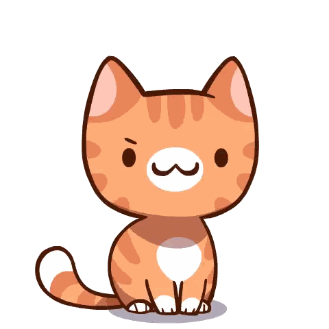 a cartoon cat with a very angry look on his face