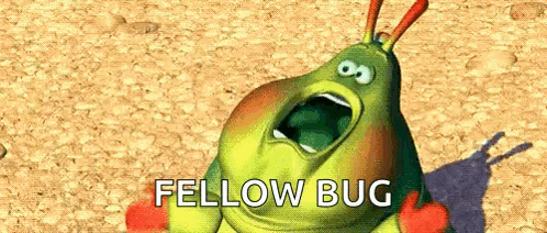 A Cartoon Caterpillar Is Screaming With Its Mouth Open . GIF