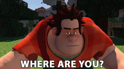 A Cartoon Character Asking Where Are You In A Video Game GIF