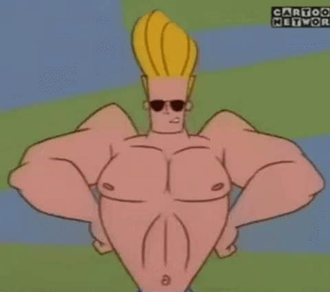 A Cartoon Character From Cartoon Network Is Standing With His Arms Outstretched GIF