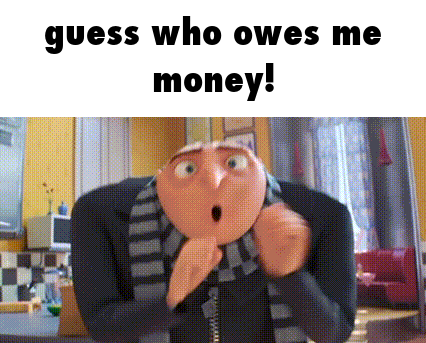A Cartoon Character From Despicable Me Is Sitting In A Chair And Looking Surprised . GIF