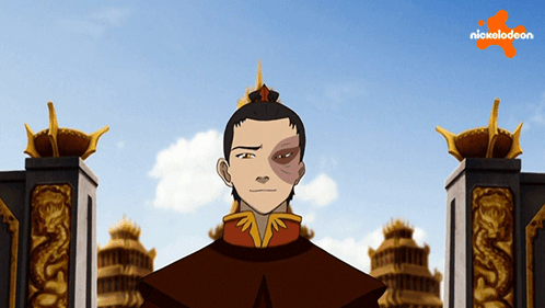 A Cartoon Character From Nickelodeon Stands In Front Of A Castle GIF