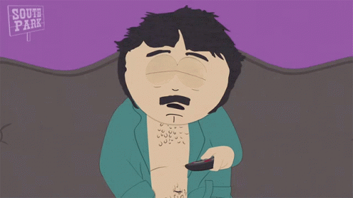 A Cartoon Character From South Park Is Holding A Remote GIF