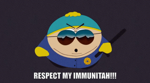 A Cartoon Character From South Park Says Respect My Immunotah GIF