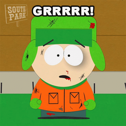 A Cartoon Character From South Park With A Sign That Says South Park GIF
