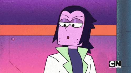 A Cartoon Character From The Cartoon Network Shows A Surprised Look On His Face GIF