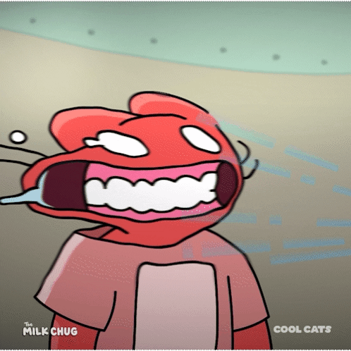 A Cartoon Character From The Cool Cats Shows A Huge Smile GIF