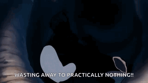 A Cartoon Character From The Little Mermaid Is Laying On Her Back In The Water With The Words Wasting Away To Practicall GIF
