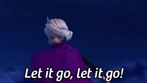 A Cartoon Character From The Movie Frozen Is Saying Let It Go GIF