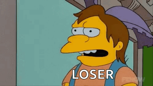 A Cartoon Character From The Simpsons Is Standing In Front Of A Window . GIF