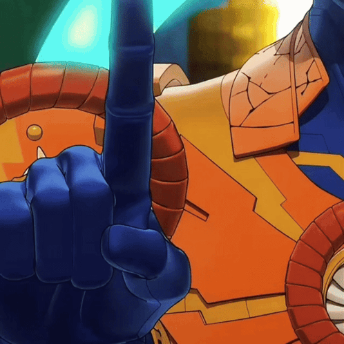 A Cartoon Character Giving The Middle Finger GIF