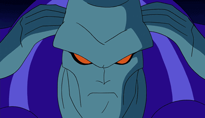 A Cartoon Character Has His Hands On His Head And Has A Serious Look On His Face GIF
