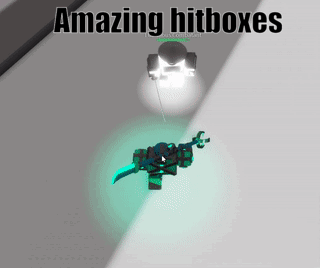 A Cartoon Character Holding A Sword With The Words Amazing Hitboxes Above Him GIF