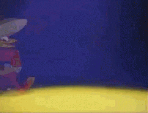 A Cartoon Character In A Sombrero Is Standing On A Yellow Floor GIF