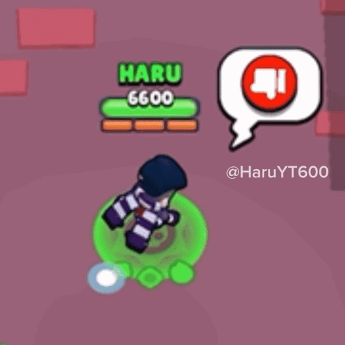 A Cartoon Character In A Video Game With The Name Haru 6600 GIF
