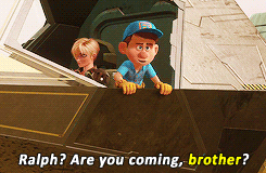 A Cartoon Character Is Asking Ralph If He Is Coming GIF