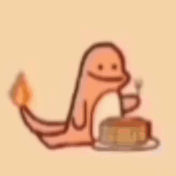 A Cartoon Character Is Blowing Out A Candle On A Cake . GIF