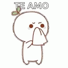 A Cartoon Character Is Covering His Mouth With A Napkin . GIF