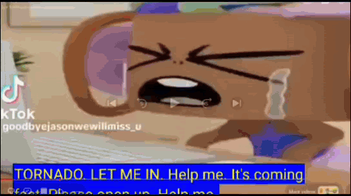 A Cartoon Character Is Crying In Front Of A Laptop Computer . GIF