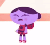 A Cartoon Character Is Crying With Tears Coming Out Of His Eyes . GIF