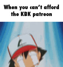 A Cartoon Character Is Crying With Tears Coming Out Of His Eyes While Wearing A Baseball Cap . GIF