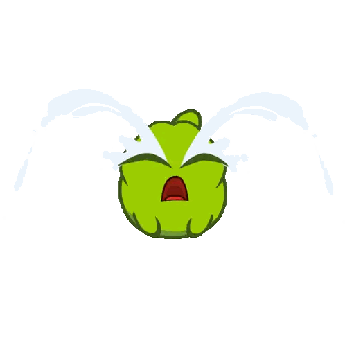 a cartoon character is crying with tears coming out of its eyes
