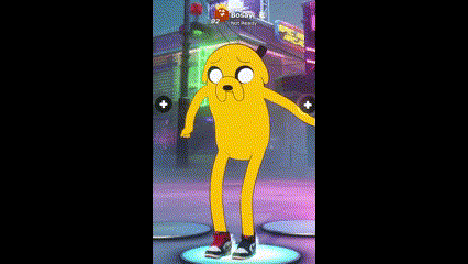 A Cartoon Character Is Dancing In A Video Game GIF