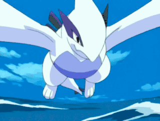 A Cartoon Character Is Flying Over The Ocean GIF