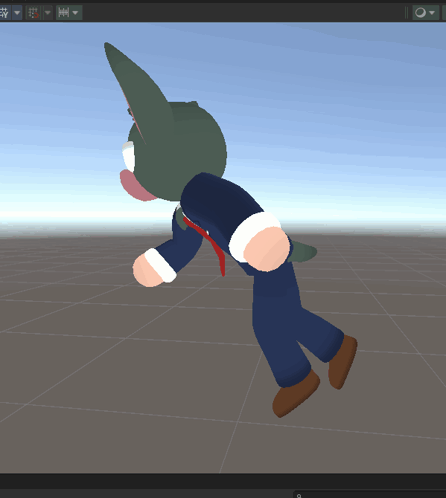 A Cartoon Character Is Flying Through The Air In A Game GIF