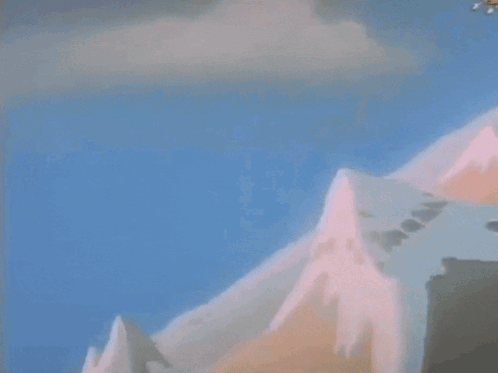 A Cartoon Character Is Flying Through The Air GIF