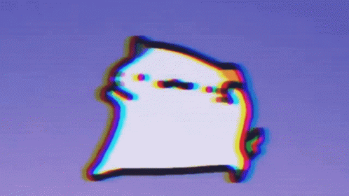 A Cartoon Character Is Flying Through The Air With A Blue Sky Behind It GIF