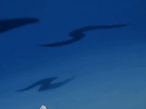 A Cartoon Character Is Flying Through The Air With A Fist In The Air GIF