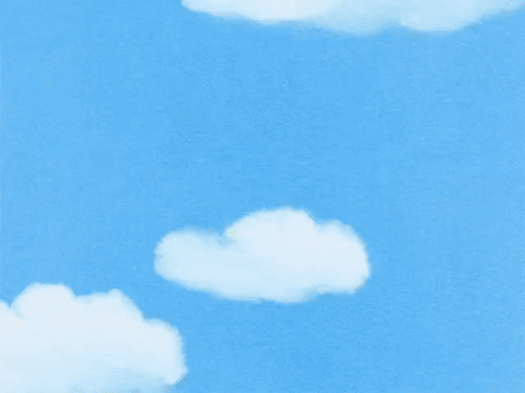 Cartoon Character Flying With Red Shoes GIF
