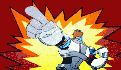 A Cartoon Character Is Giving A Thumbs Up With A Red Background GIF