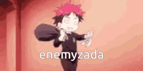 A Cartoon Character Is Holding A Bag And The Word Enemyzada Is On The Bottom Of The Image . GIF