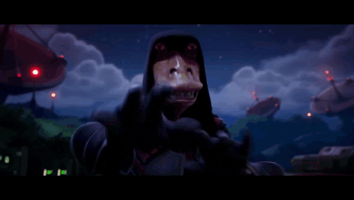 A Cartoon Character Is Holding A Blue Light In His Hands GIF