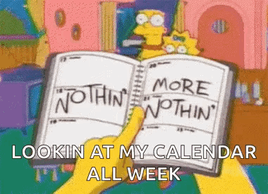 A Cartoon Character Is Holding A Notebook That Says `` More Nothin '' . GIF
