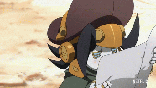 A Cartoon Character Is Holding A Piece Of Paper With Netflix Written On The Bottom GIF