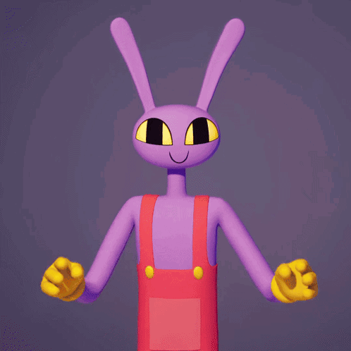 A Cartoon Character Is Holding A Rainbow In His Hands GIF