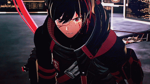 A Cartoon Character Is Holding A Sword And A Shield GIF