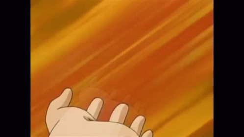 A Cartoon Character Is Holding A Sword In His Hand . GIF